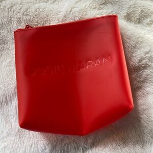 Josie Maran Bold Red Makeup Bag